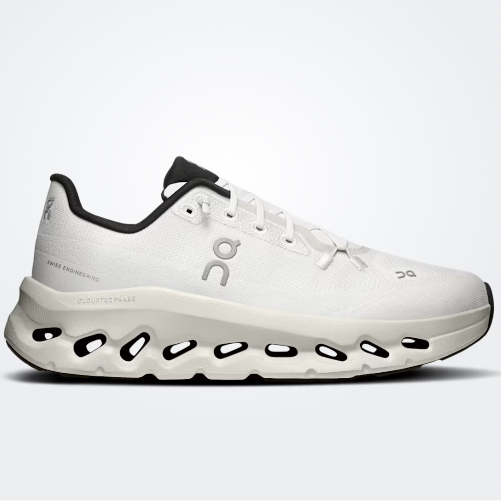 On Running Cloudstratus White and Black Shoes